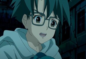 Rating: Safe Score: 0 Tags: 1boy auto_tagged close-up face glasses human open_mouth sakurada_jun screenshot solo spiked_hair User: admin