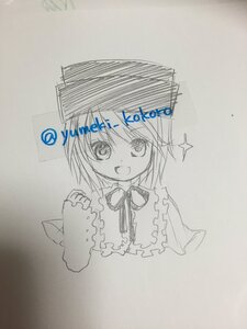 Rating: Safe Score: 0 Tags: 1girl :d artist_name blush dress eyebrows_visible_through_hair hat image long_sleeves looking_at_viewer monochrome open_mouth photo short_hair signature smile solo souseiseki sparkle traditional_media yumeki_kokoro User: admin