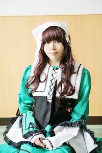 Rating: Safe Score: 0 Tags: 1girl bangs brown_hair dress lace lips long_hair long_sleeves looking_at_viewer photo solo suiseiseki User: admin