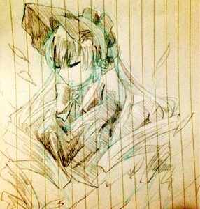 Rating: Safe Score: 0 Tags: 1girl closed_eyes hatsune_miku image long_hair monochrome shinku solo upper_body User: admin