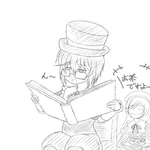Rating: Safe Score: 0 Tags: 1boy closed_eyes eighth_note glasses greyscale hat image instrument monochrome morichika_rinnosuke multiple_girls musical_note pair short_hair souseiseki suiseiseki User: admin