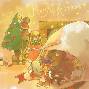 Rating: Safe Score: 0 Tags: 1girl blonde_hair christmas christmas_ornaments christmas_tree dress gift hat image long_hair merry_christmas multiple santa_costume santa_hat star_(symbol) tagme User: admin