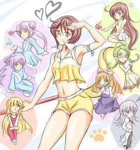 Rating: Safe Score: 0 Tags: 6+girls arm_up armlet armpits artist_request bare_shoulders blonde_hair brown_hair character_request chibi chibi_inset contrapposto crossover double_bun full_body green_eyes green_hair hair_over_one_eye heart heterochromia image inukami! long_hair looking_at_viewer midriff multiple multiple_girls navel pink_hair red_eyes rozen_maiden salute short_hair shorts sleeveless sleeveless_turtleneck standing stomach tagme turtleneck twintails User: admin