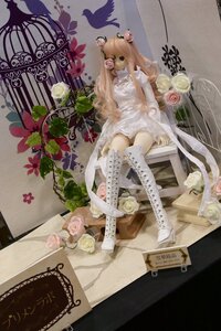 Rating: Safe Score: 0 Tags: 1girl bird blonde_hair doll dove dress flower kirakishou long_hair pink_rose rose sitting solo thorns white_flower white_rose User: admin