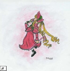 Rating: Safe Score: 0 Tags: 1girl artist_name blonde_hair dress drill_hair full_body image long_hair long_sleeves red_dress shinku signature solo standing twin_drills twintails very_long_hair User: admin