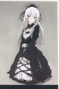 Rating: Safe Score: 3 Tags: 1girl bangs black_dress closed_mouth dress eyebrows_visible_through_hair frills gothic_lolita grey_background hairband lolita_fashion long_hair long_sleeves looking_at_viewer red_eyes rose solo suigintou tagme very_long_hair wide_sleeves User: admin