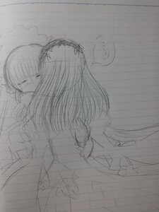 Rating: Safe Score: 0 Tags: 2girls akemi_homura akuma_homura dress greyscale image kaname_madoka long_hair magical_girl monochrome multiple_girls pair shinku sketch suigintou yuri User: admin