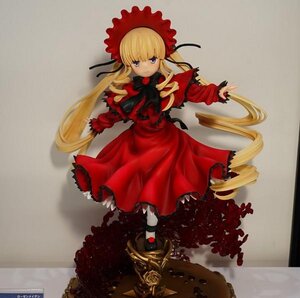 Rating: Safe Score: 0 Tags: 1girl blonde_hair blue_eyes bonnet bow bowtie capelet doll dress drill_hair flower full_body long_hair long_sleeves looking_at_viewer photo red_dress rose shinku shoes solo standing twintails very_long_hair User: admin