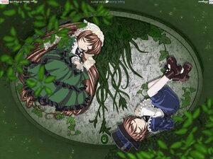 Rating: Safe Score: 0 Tags: brown_hair closed_eyes dress green_dress hat image long_sleeves multiple_girls outdoors pair short_hair siblings sisters souseiseki suiseiseki twins watering_can User: admin