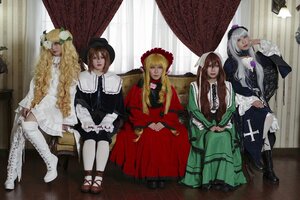 Rating: Safe Score: 0 Tags: 5girls 6+girls blonde_hair boots brown_hair curtains dress hair_ornament hat hina_ichigo long_hair multiple_cosplay multiple_girls pantyhose shinku silver_hair souseiseki suigintou suiseiseki tagme User: admin