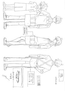 Rating: Safe Score: 0 Tags: 1boy ahoge braid doujinshi doujinshi_#140 image monochrome multiple pants shoes sneakers standing virtual_youtuber User: admin