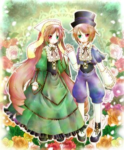 Rating: Safe Score: 0 Tags: 2girls brown_hair dress flower frills hat heterochromia holding_hands image long_hair long_sleeves multiple_girls orange_flower pair pink_flower pink_rose purple_rose red_eyes red_flower red_rose rose short_hair siblings sisters souseiseki suiseiseki thorns top_hat twins very_long_hair watering_can white_flower white_rose yellow_flower yellow_rose User: admin
