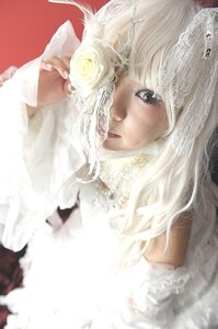 Rating: Safe Score: 0 Tags: 1girl bangs blurry closed_mouth depth_of_field eyelashes fingernails kirakishou lace lips long_hair looking_at_viewer solo white_hair white_theme User: admin