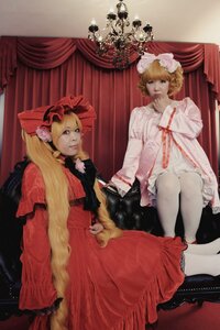 Rating: Safe Score: 0 Tags: blonde_hair blue_eyes boots curtains dress flower frills gloves hat long_hair multiple_cosplay pipe sitting tagme User: admin