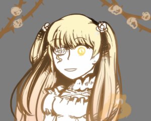 Rating: Safe Score: 0 Tags: 1girl dress eyepatch flower hair_flower hair_ornament image kirakishou long_hair looking_at_viewer monochrome rose solo transparent_background upper_body yellow_eyes User: admin