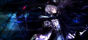 Rating: Safe Score: 0 Tags: 1girl black_dress black_wings dress frills hairband image lolita_fashion lolita_hairband long_hair long_sleeves purple_eyes ribbon solo suigintou very_long_hair wings User: admin