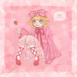 Rating: Safe Score: 0 Tags: 1girl apple aqua_eyes blonde_hair bloomers blush bow dress food frills fruit hair_bow hina_ichigo hinaichigo image long_sleeves open_mouth pink_background pink_bow pink_dress pink_theme shoes short_hair solo strawberry underwear User: admin
