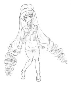 Rating: Safe Score: 0 Tags: 1girl :d curly_hair dress drill_hair full_body greyscale hat image lineart long_hair long_sleeves looking_at_viewer monochrome open_mouth ringlets shoes smile solo standing suiseiseki twin_drills very_long_hair white_background User: admin