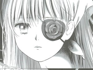 Rating: Safe Score: 0 Tags: 1girl barasuishou flower image monochrome rose solo spot_color User: admin