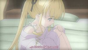 Rating: Safe Score: 0 Tags: 1girl bed bedroom black_ribbon blonde_hair blush hair_ribbon image indoors long_hair long_sleeves on_bed pajamas pillow profile ribbon sawamura_spencer_eriri shinku solo striped subtitled twintails watermark User: admin