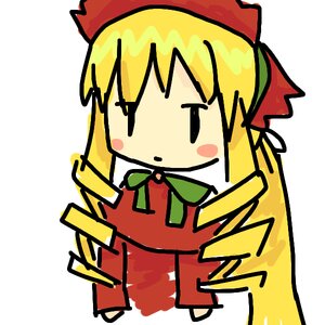 Rating: Safe Score: 0 Tags: 1girl blonde_hair dress full_body hair_ribbon image long_sleeves ribbon shinku simple_background solo white_background User: admin