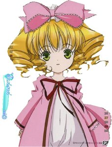 Rating: Safe Score: 0 Tags: 1girl artist_name auto_tagged blonde_hair bow dress drill_hair green_eyes hina_ichigo hinaichigo image long_sleeves looking_at_viewer pink_bow simple_background solo twitter_username watermark white_background User: admin