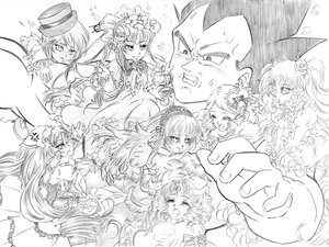 Rating: Safe Score: 0 Tags: 1boy blush facial_hair frills hat image long_hair monochrome multiple multiple_girls mustache short_hair siblings smile tagme top_hat twintails User: admin