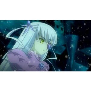 Rating: Safe Score: 0 Tags: 1girl barasuishou blue_rose dress flower frills green_eyes hair_ribbon image long_hair ribbon rose snow snowing solo upper_body yellow_eyes User: admin