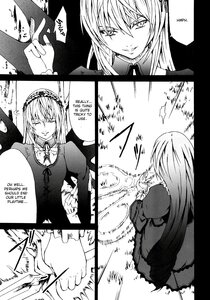 Rating: Safe Score: 0 Tags: 2girls blood comic doujinshi doujinshi_#13 dress english_text greyscale image injury long_hair monochrome multiple multiple_girls User: admin