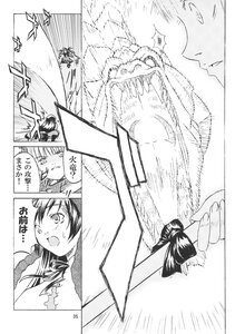 Rating: Safe Score: 0 Tags: 2girls braid comic doujinshi doujinshi_#127 gap_(touhou) greyscale hat hong_meiling image long_hair monochrome multiple multiple_girls tail twin_braids User: admin
