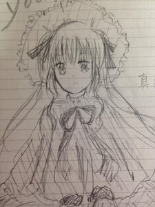 Rating: Safe Score: 0 Tags: 1girl akemi_homura choker dress frills gloves hair_ribbon image kaname_madoka long_hair long_sleeves looking_at_viewer monochrome rain ribbon shinku simple_background sketch solo traditional_media transparent twintails umbrella white_background User: admin