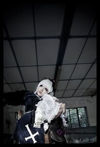 Rating: Safe Score: 0 Tags: 1girl flower fur_trim gothic_lolita hairband indoors letterboxed lolita_fashion looking_at_viewer solo suigintou window User: admin