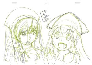 Rating: Safe Score: 0 Tags: 1girl eyebrows_visible_through_hair hat image long_hair monochrome open_mouth sketch solo suiseiseki User: admin