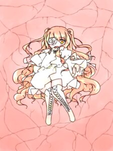 Rating: Safe Score: 0 Tags: 1girl blonde_hair boots cross-laced_footwear dress eyepatch image kirakishou lace-up_boots long_hair solo thigh_boots thighhighs two_side_up very_long_hair yellow_eyes User: admin
