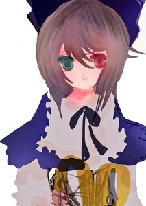 Rating: Safe Score: 0 Tags: 1girl black_ribbon bow dress hair_bow image long_sleeves looking_at_viewer red_eyes ribbon short_hair simple_background solo souseiseki striped white_background User: admin