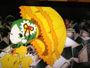 Rating: Safe Score: 0 Tags: 1girl ahoge drill_hair frills green_eyes green_hair hair_ornament image kanaria one_eye_closed parasol solo umbrella User: admin