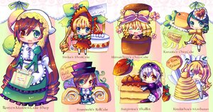 Rating: Safe Score: 0 Tags: 6+girls :d blonde_hair blue_eyes bonnet bow brown_hair chibi dress drill_hair food frills green_eyes hat heterochromia hina_ichigo image long_hair long_sleeves multiple multiple_girls pink_bow shinku short_hair smile souseiseki suigintou suiseiseki tagme twintails very_long_hair yellow_eyes User: admin