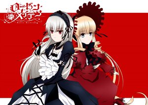 Rating: Safe Score: 0 Tags: 2girls back-to-back black_dress blonde_hair blue_eyes dress flower frills hairband image juliet_sleeves long_hair long_sleeves looking_at_viewer multiple_girls pair puffy_sleeves red_dress red_eyes ribbon shinku silver_hair suigintou very_long_hair wings User: admin