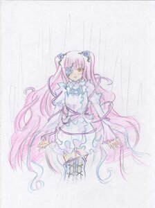 Rating: Safe Score: 0 Tags: 1girl boots dress eyepatch flower hair_flower image kirakishou long_hair long_sleeves pink_hair rose solo thighhighs traditional_media very_long_hair yellow_eyes User: admin