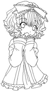 Rating: Safe Score: 0 Tags: 1girl bangs blush bow cowboy_shot dress eyebrows_visible_through_hair frilled_dress frills greyscale hair_bow hinaichigo image kagiyama_hina long_sleeves looking_at_viewer monochrome simple_background sleeves_past_wrists solo sweat white_background User: admin