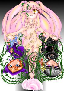 Rating: Safe Score: 0 Tags: 3girls blonde_hair blue_eyes dress flower image joints long_hair multiple multiple_girls pink_hair plant purple_eyes rose shinku suigintou suiseiseki tagme thorns veil vines yellow_eyes User: admin
