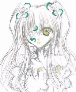 Rating: Safe Score: 0 Tags: 1girl auto_tagged bangs closed_mouth green_eyes image kirakishou long_hair looking_at_viewer simple_background solo spot_color white_background User: admin