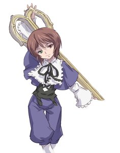 Rating: Safe Score: 0 Tags: 1girl akira_(coffee_curry) auto_tagged blue_dress brown_hair capelet dress frills green_eyes heterochromia image long_sleeves looking_at_viewer pantyhose photoshop_(medium) red_eyes rozen_maiden scissors short_hair simple_background sketch solo souseiseki standing white_background User: admin