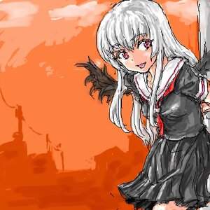 Rating: Safe Score: 0 Tags: 1girl black_serafuku black_skirt desert evening image long_hair looking_at_viewer lowres neckerchief oekaki open_mouth orange_background orange_sky osakana_(denpa_yun'yun) outdoors pleated_skirt power_lines red_eyes red_sky rozen_maiden school_uniform serafuku short_sleeves silver_hair skirt sky smile solo standing suigintou sunset white_hair wings User: admin