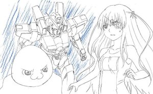 Rating: Safe Score: 0 Tags: 1girl barasuishou bodysuit image long_hair mecha monochrome solo User: admin