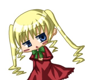 Rating: Safe Score: 0 Tags: 1girl :o blonde_hair blue_eyes blush bow bowtie chibi dress drill_hair full_body image long_hair long_sleeves looking_at_viewer open_mouth red_dress shinku simple_background solo standing twin_drills twintails white_background User: admin