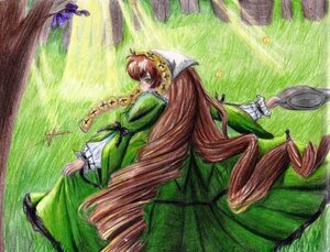 Rating: Safe Score: 0 Tags: 1girl auto_tagged brown_hair bug butterfly dress frills grass green_dress green_eyes hat image insect long_hair long_sleeves outdoors solo suiseiseki very_long_hair watering_can User: admin