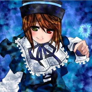 Rating: Safe Score: 0 Tags: 1girl auto_tagged blue_dress blush brown_hair collar dress frills green_eyes hat heterochromia image long_sleeves looking_at_viewer red_eyes short_hair smile solo souseiseki suiseiseki upper_body User: admin