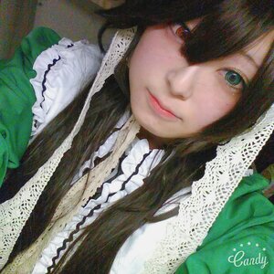 Rating: Safe Score: 0 Tags: 1girl artist_name bangs brown_hair closed_mouth face frills green_dress lips long_hair photo portrait smile solo suiseiseki User: admin
