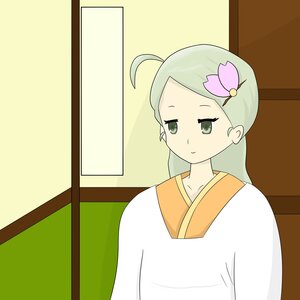 Rating: Safe Score: 0 Tags: 1girl ahoge apron blush collarbone green_eyes hair_ornament image kanaria long_hair looking_at_viewer smile solo striped swept_bangs upper_body User: admin